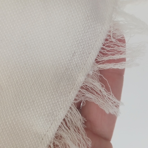 zara basic white with blue strips top - Picture 4 of 7